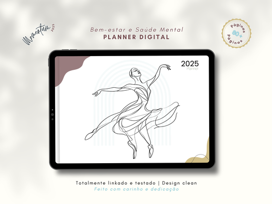 Momentum Planner | Planeje 2025 com Clareza, Equilíbrio e Sofisticação