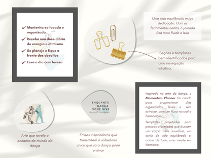 Momentum Planner | Planeje 2025 com Clareza, Equilíbrio e Sofisticação